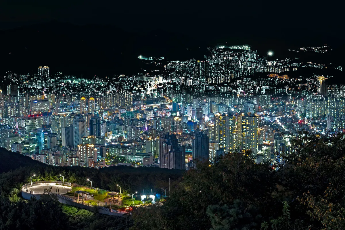 Aussicht vom Hwangnyeongsan